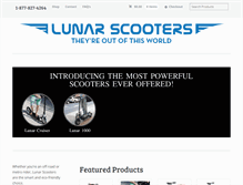 Tablet Screenshot of lunarscooters.com